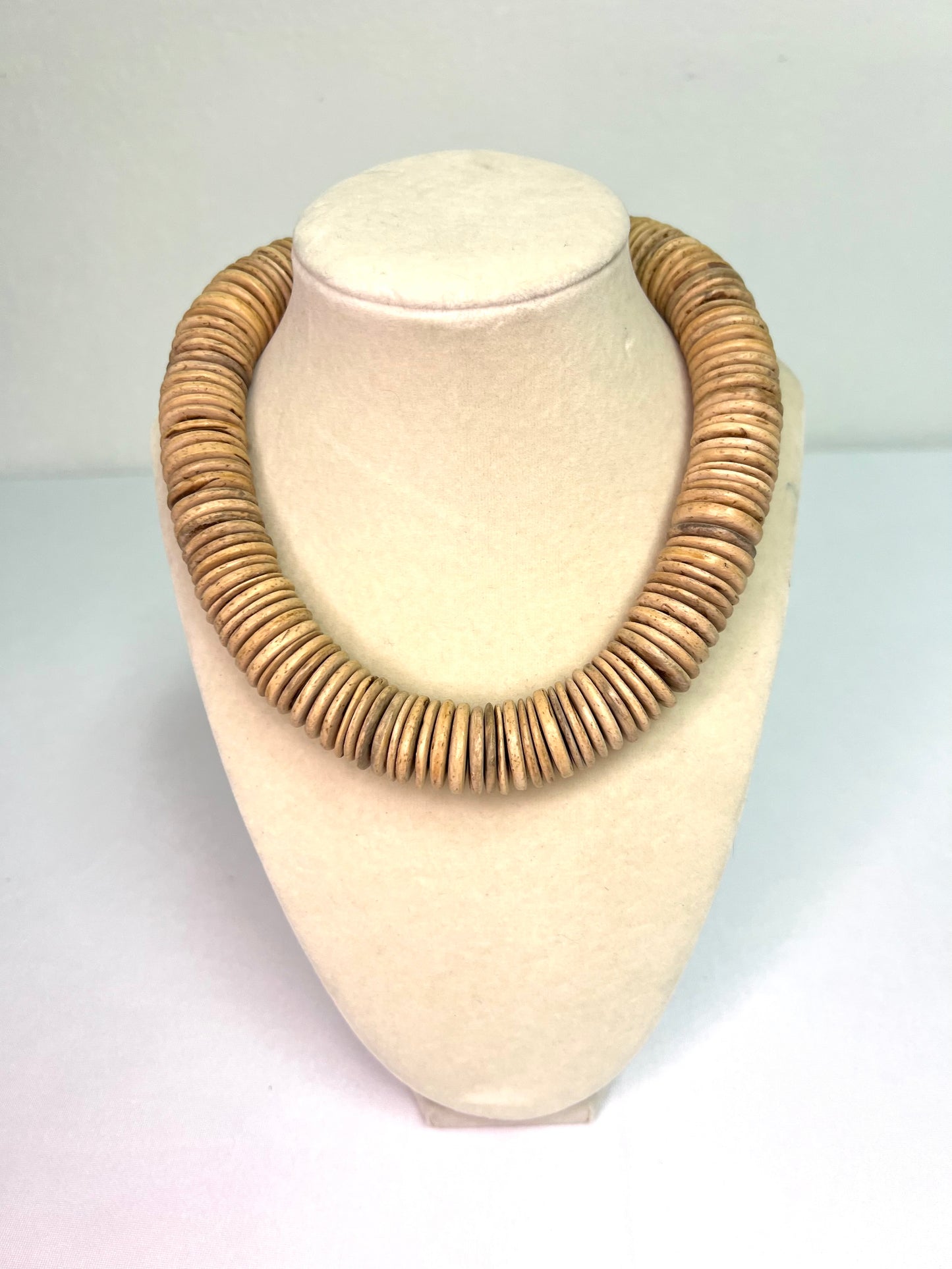 Beige Coconut Shell Necklace