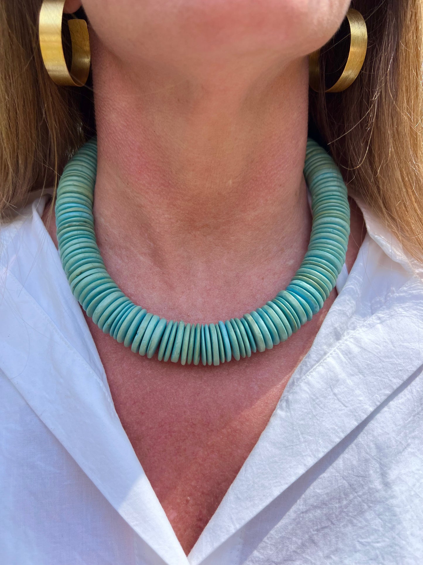 Turquoise Coconut Shell Collection