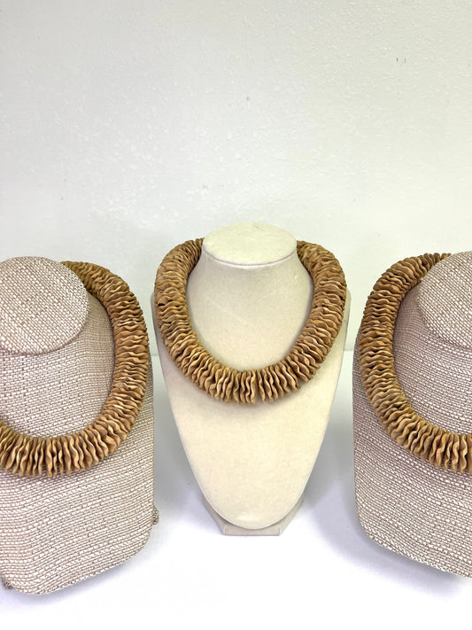 Coastal Sand Ripple Statement Necklace
