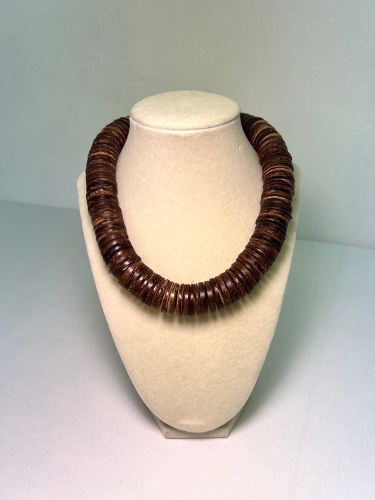Brown Coconut Shell Necklace