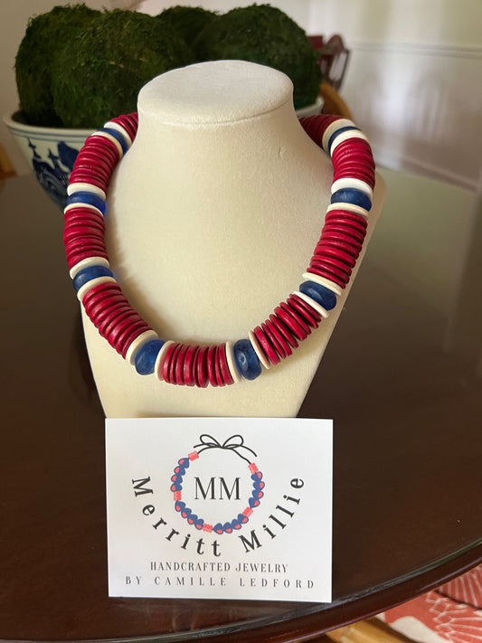 Red, White, & Blue Coconut Shell Collection
