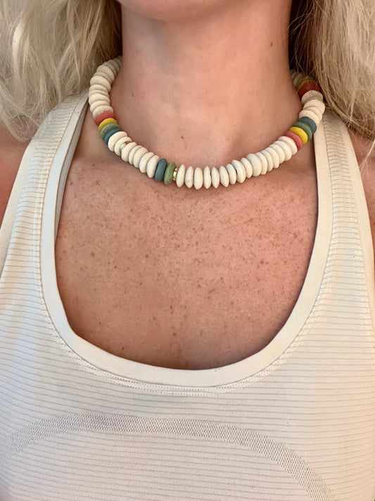 Multicolor Glass Saucer Bead Collection
